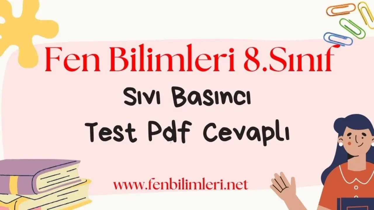 8. Sınıf Sıvı Basıncı Test Pdf