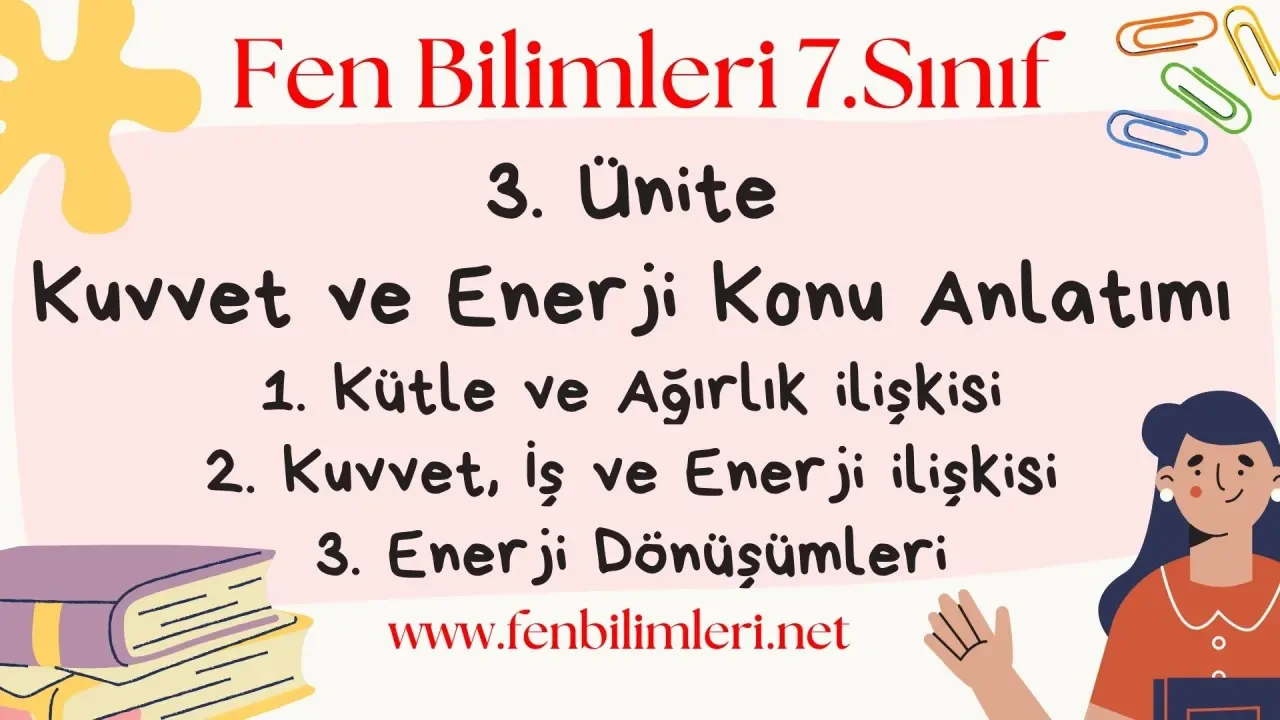 Fen Bilimleri 7. Sınıf 3. Ünite Konu Anlatımı Pdf
