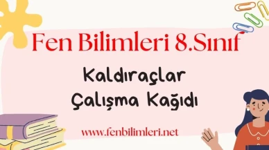 Kaldıraçlar Çalışma Kağıdı