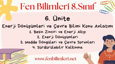 Fen Bilimleri 8. Sınıf 6. Ünite Konu Anlatımı