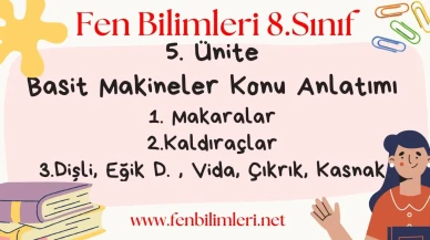 Fen Bilimleri 8. Sınıf 5. Ünite Konu Anlatımı