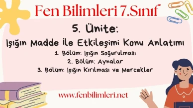 Fen Bilimleri 7. Sınıf 5. Ünite Konu Anlatımı Pdf
