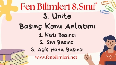 Fen Bilimleri 8. Sınıf 3. Ünite Konu Anlatımı Pdf