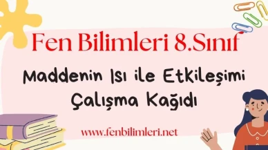 Maddenin Isı İle Etkileşimi Çalışma Kağıdı