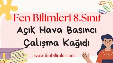 8. Sınıf Açık Hava Basıncı Çalışma Kağıdı Pdf