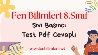 8. Sınıf Sıvı Basıncı Test Pdf