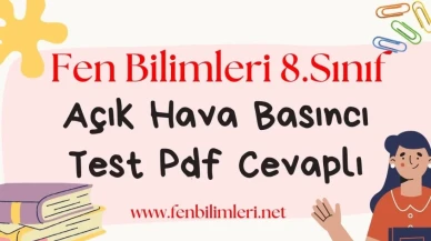 8. Sınıf Açık Hava Basıncı Test Pdf