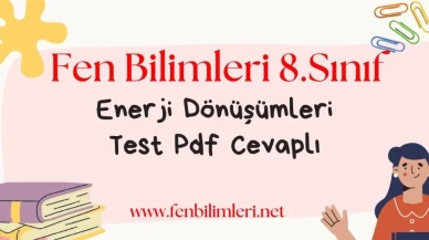 Enerji Dönüşümleri Test