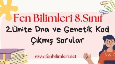 DNA ve Genetik Kod Çıkmış Sorular Pdf