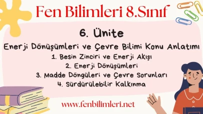 Fen Bilimleri 8. Sınıf 6. Ünite Konu Anlatımı
