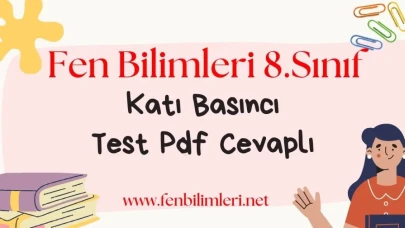 8. Sınıf Katı Basıncı Test Pdf