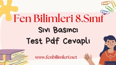 8. Sınıf Sıvı Basıncı Test Pdf