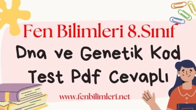 DNA ve Genetik Kod Test Pdf